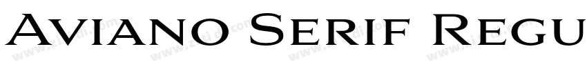 Aviano Serif Regular字体转换